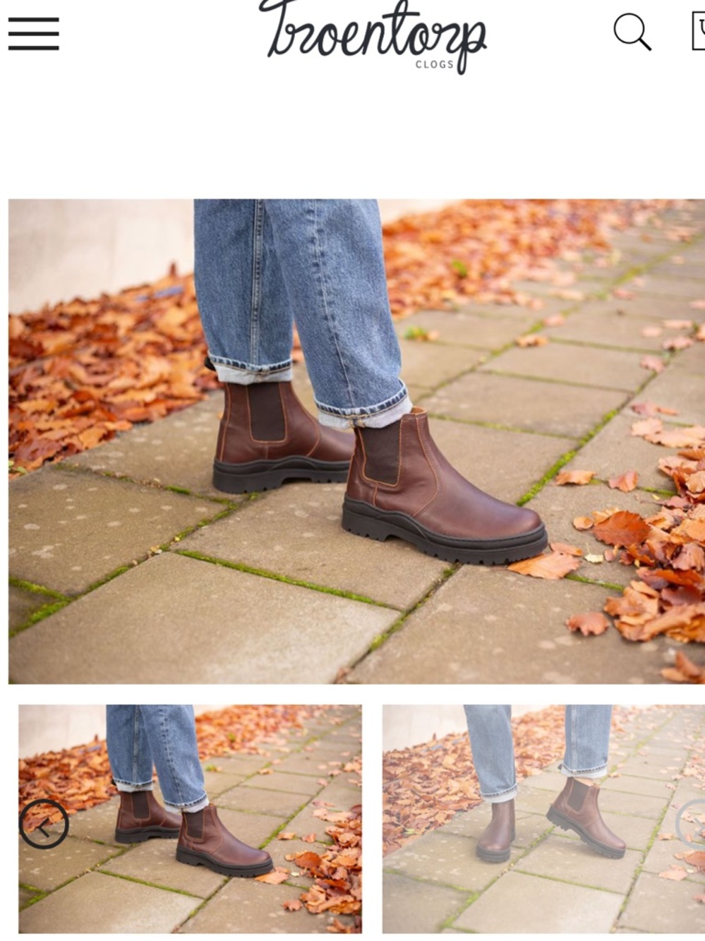 Troentorp Dark Brown Leather Chelsea Boot